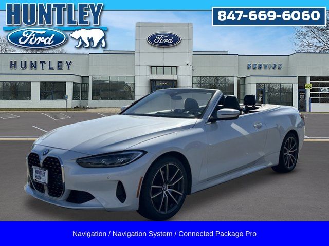 White Metallic 2024 BMW 4 Series Convertible All-Wheel Drive 8-Speed Automatic