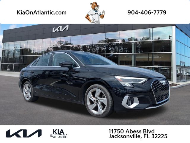 Brilliant Black 2024 Audi A3 40 TFSI Premium FWD Sedan Front-Wheel Drive 7-Speed Automatic