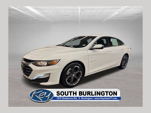 Summit White 2023 Chevrolet Malibu LT with 1LT FWD Sedan Front-Wheel Drive Continuously Variable Transmission
