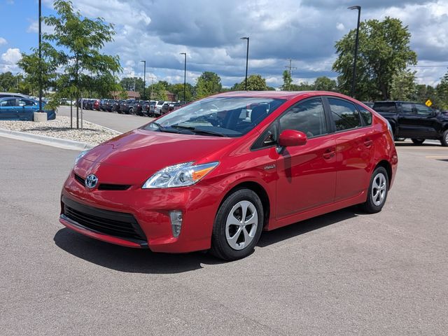 Barcelona Red Metallic 2015 Toyota Prius Hatchback Front-Wheel Drive Continuously Variable Transmission