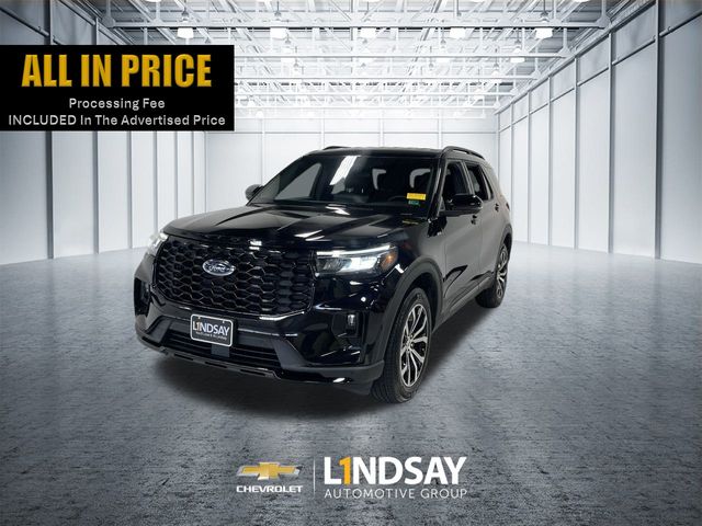 Agate Black Metallic 2025 Ford Explorer ST-Line AWD SUV / Crossover All-Wheel Drive Automatic