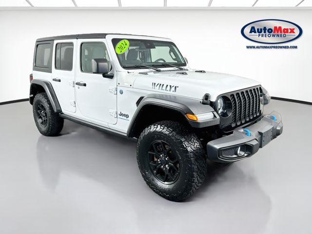 Bright White Clearcoat 2024 Jeep Wrangler 4xe SUV / Crossover Four-Wheel Drive 8-Speed Automatic