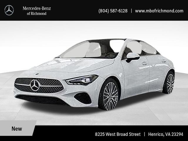 Polar White 2026 Mercedes-Benz CLA 250 4MATIC Coupe All-Wheel Drive 8-Speed Dual Clutch