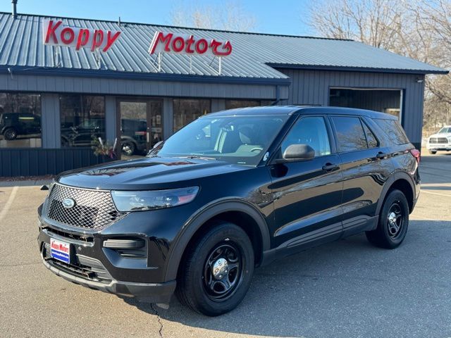Black 2020 Ford Explorer Hybrid Police Interceptor Utility AWD SUV / Crossover All-Wheel Drive Automatic