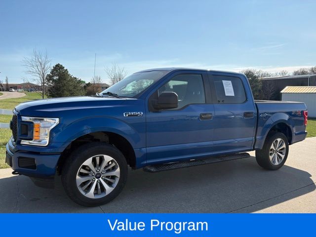 Lightning Blue 2018 Ford F-150 XL SuperCrew 4WD Pickup Truck Four-Wheel Drive Automatic