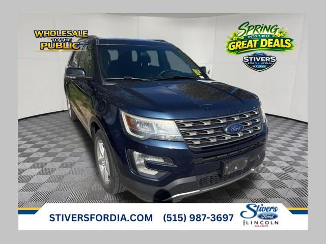 Blue 2016 Ford Explorer XLT 4WD SUV / Crossover All-Wheel Drive 6-Speed Automatic