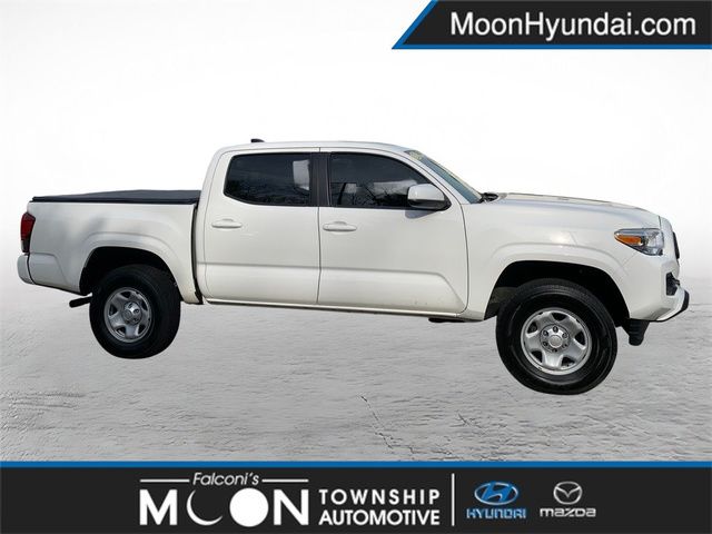 White 2022 Toyota Tacoma SR V6 Double Cab 4WD Pickup Truck Four-Wheel Drive 6-Speed Automatic