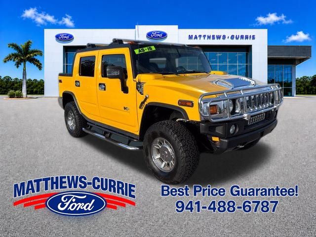 Yellow 2006 Hummer H2 SUT Base SUV / Crossover Four-Wheel Drive 4-Speed Automatic Overdrive
