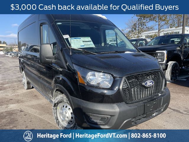 Agate Black Metallic 2026 Ford Transit Cargo 250 Medium Roof LB AWD Van All-Wheel Drive
