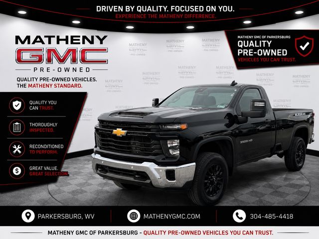 Black 2025 Chevrolet Silverado 3500HD Pickup Truck Four-Wheel Drive Automatic