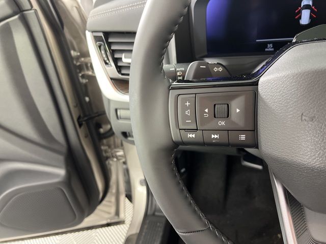 2025 Champagne Silver Metallic/Super Black Nissan Rogue Platinum FWD SUV