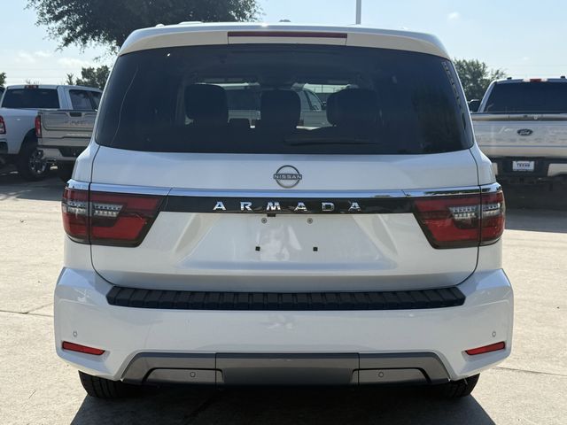 2024 Nissan Armada SV White at Texan Dodge Chrysler Jeep Ram