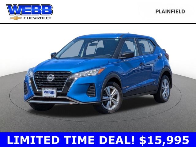 Electric Blue Metallic 2023 Nissan Kicks S FWD SUV / Crossover Front-Wheel Drive Continuously Variable Transmission