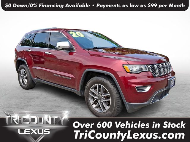 Velvet Red Pearlcoat 2020 Jeep Grand Cherokee SUV / Crossover Four-Wheel Drive 8-Speed Automatic