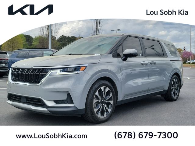 Ceramic Silver 2022 Kia Carnival EX FWD Minivan Front-Wheel Drive 8-Speed Automatic