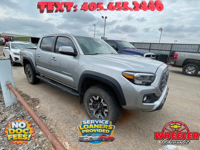 Silver Sky Metallic 2021 Toyota Tacoma Pickup Truck Four-Wheel Drive 6-Speed Automatic