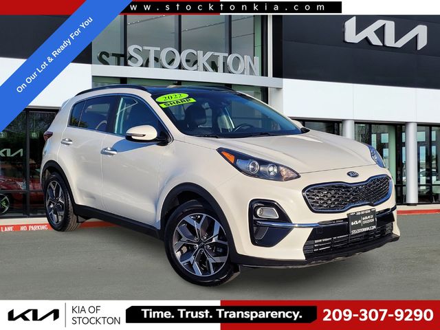 Snow White Pearl 2022 Kia Sportage SUV / Crossover Front-Wheel Drive 6-Speed Automatic Overdrive