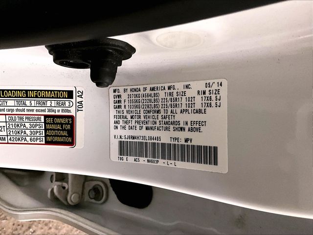 2014 Honda CR-V EX-L White at Phil Fitts Ford