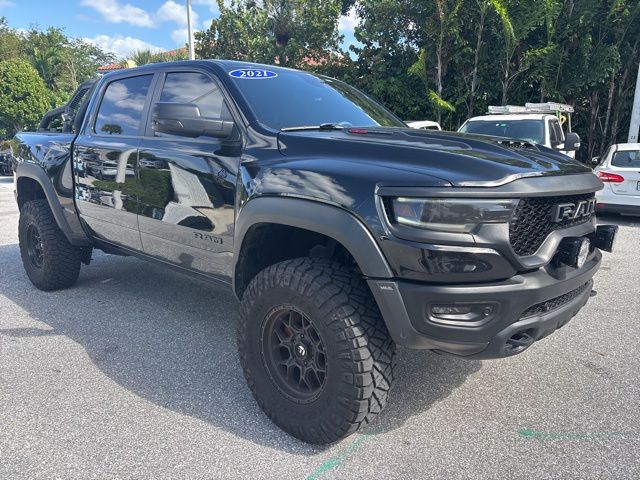 Diamond Black Crystal Pearlcoat 2021 RAM 1500 TRX Crew Cab 4WD Pickup Truck All-Wheel Drive 8-Speed Automatic