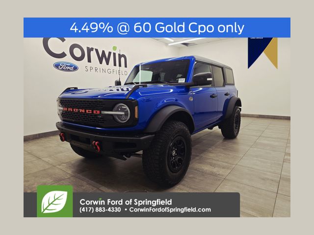 Velocity Blue Metallic 2023 Ford Bronco Wildtrak Advanced 4-Door 4WD SUV / Crossover Four-Wheel Drive Automatic