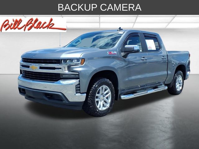 Gray (Satin Steel Metallic) 2019 Chevrolet Silverado 1500 LT Crew Cab 4WD Pickup Truck Four-Wheel Drive 8-Speed Automatic