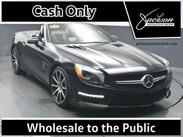 Black 2015 Mercedes-Benz SL-Class SL 63 AMG Convertible Rear-Wheel Drive 7-Speed Automatic