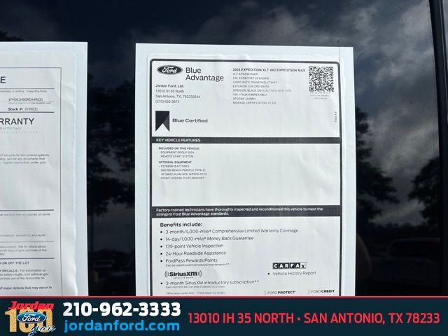 Used Car 2024 Ford Expedition Max  Xlt For Sale Under $40,000 In San Antonio, Texas