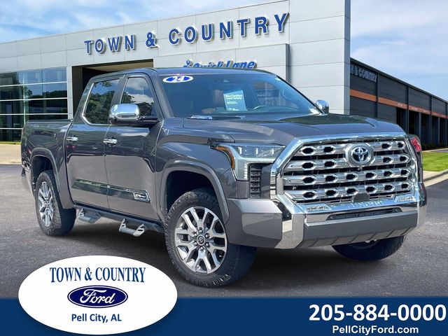 Magnetic Gray Metallic 2024 Toyota Tundra Hybrid 1794 Edition HV CrewMax Cab 4WD Pickup Truck Four-Wheel Drive Automatic