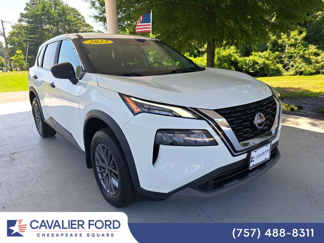 Glacier White 2023 Nissan Rogue SUV / Crossover All-Wheel Drive Continuously Variable Transmission