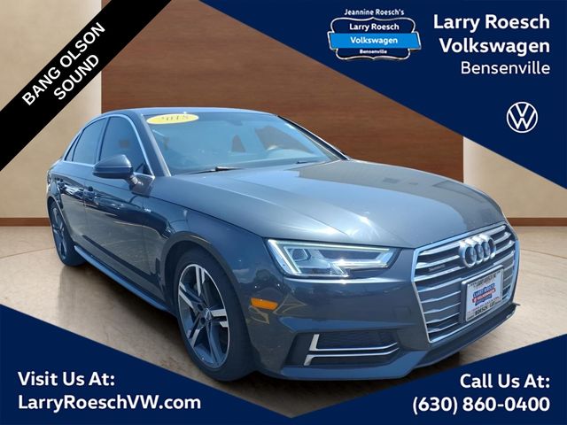 Mythos Black Metallic 2018 Audi A4 Sedan All-Wheel Drive 7-Speed Automatic