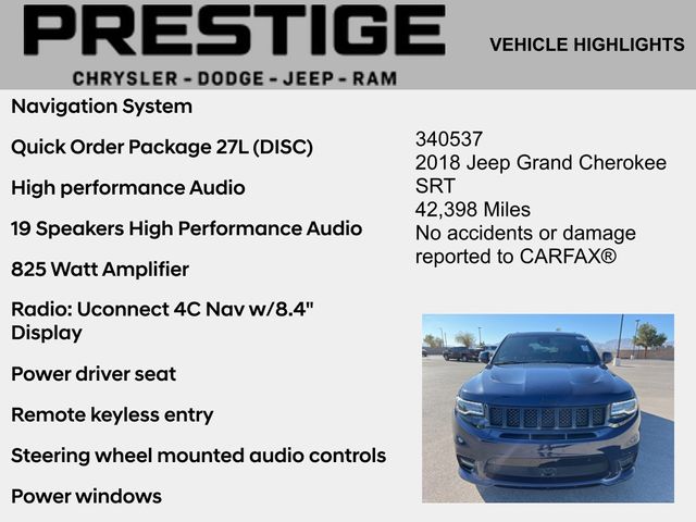 2018 Jeep Grand Cherokee SRT 2