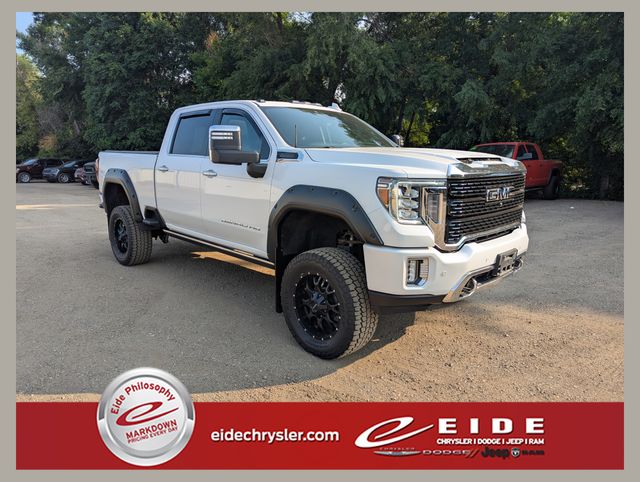 White Frost Tricoat 2023 GMC Sierra 3500HD Pickup Truck Four-Wheel Drive Automatic
