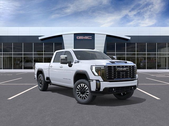 Glacier White Tricoat 2026 GMC Sierra 2500HD Denali Ultimate Crew Cab 4WD Pickup Truck Four-Wheel Drive Automatic