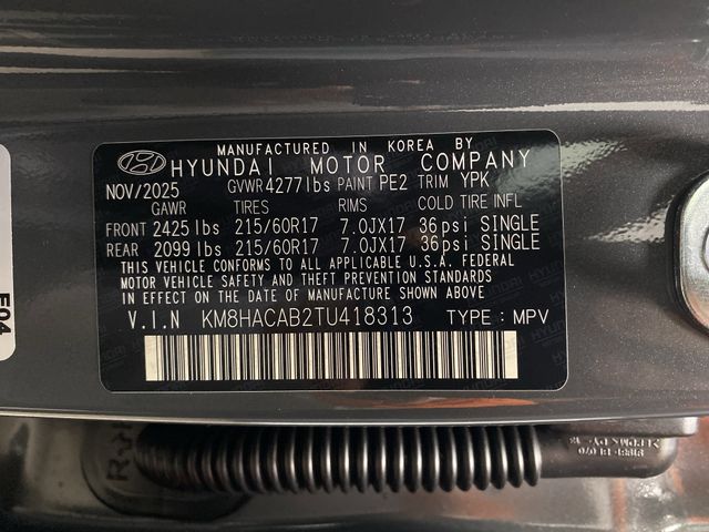 New 2026 Ecotronic Gray Pearl Hyundai SE image 33