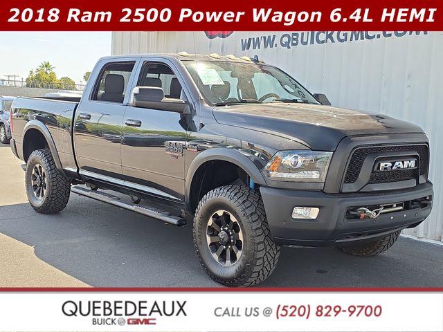 Brilliant Black Crystal Pearlcoat 2018 RAM 2500 Power Wagon Crew Cab 4WD Pickup Truck Four-Wheel Drive 6-Speed Automatic