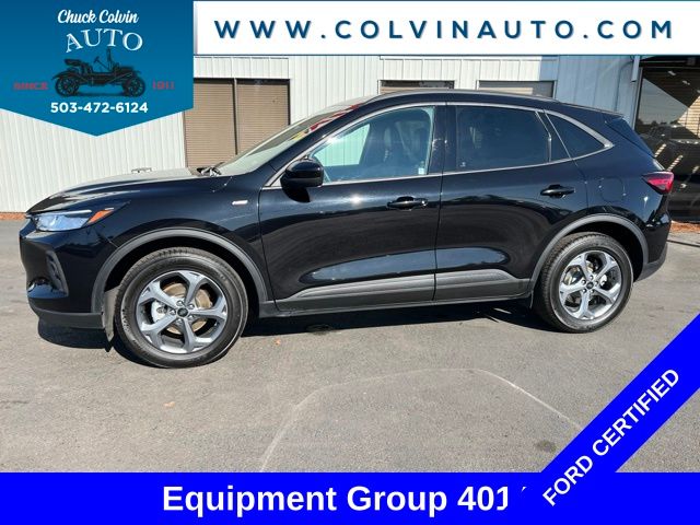 Agate Black Metallic 2025 Ford Escape SUV / Crossover All-Wheel Drive 8-Speed Automatic