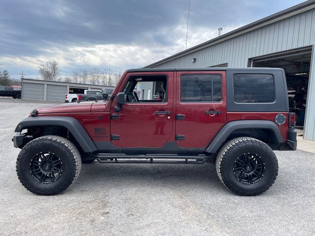 2008 Jeep Wrangler Unlimited X - Red Rock Crystal Pearlcoat exterior view 7