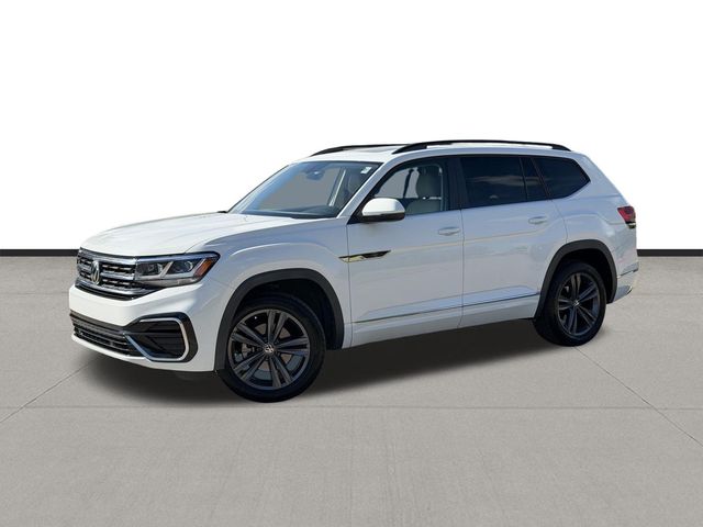 2021 Volkswagen Atlas 3.6L V6 SE w/Technology R-Line White at DeMontrond Automotive Group
