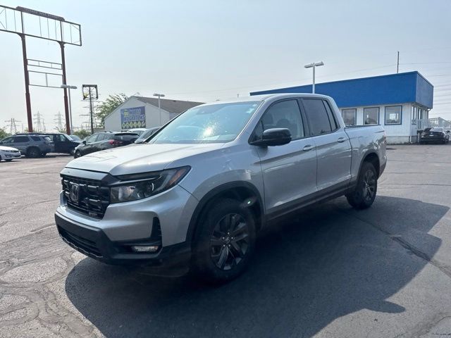 Lunar Silver Metallic 2024 Honda Ridgeline Pickup Truck All-Wheel Drive 9-Speed Automatic