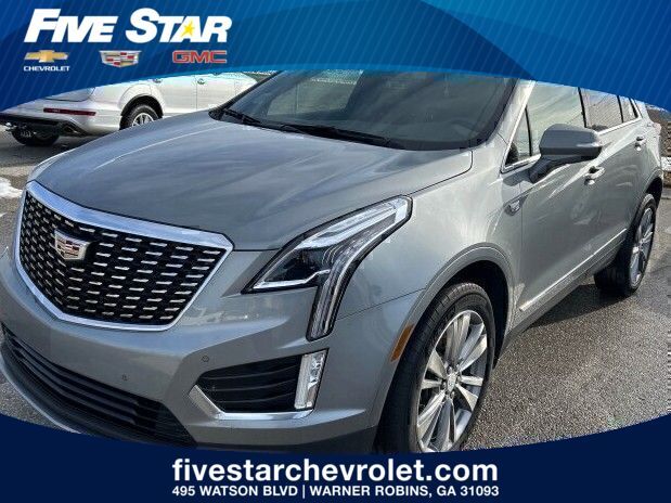 Argent Silver Metallic 2023 Cadillac XT5 Premium Luxury AWD SUV / Crossover Four-Wheel Drive 9-Speed Automatic