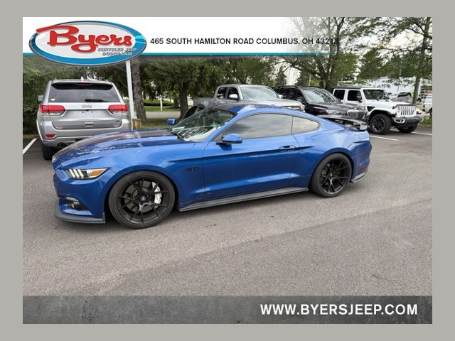 Lightning Blue Metallic 2017 Ford Mustang Coupe Rear-Wheel Drive 6-Speed Manual