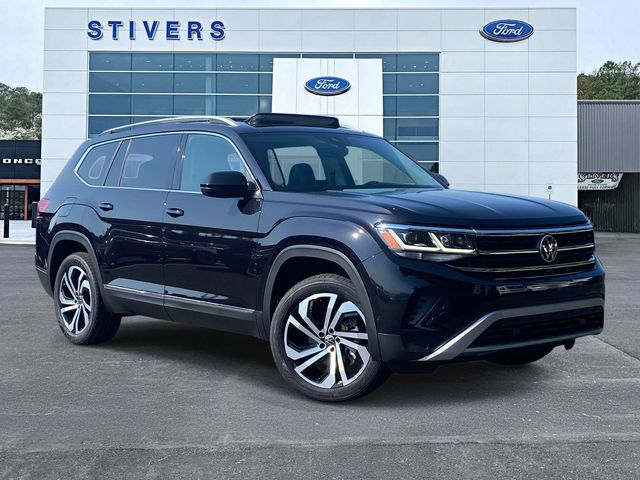 Deep Black Pearl 2021 Volkswagen Atlas V6 SEL Premium 4Motion SUV / Crossover All-Wheel Drive 8-Speed Automatic