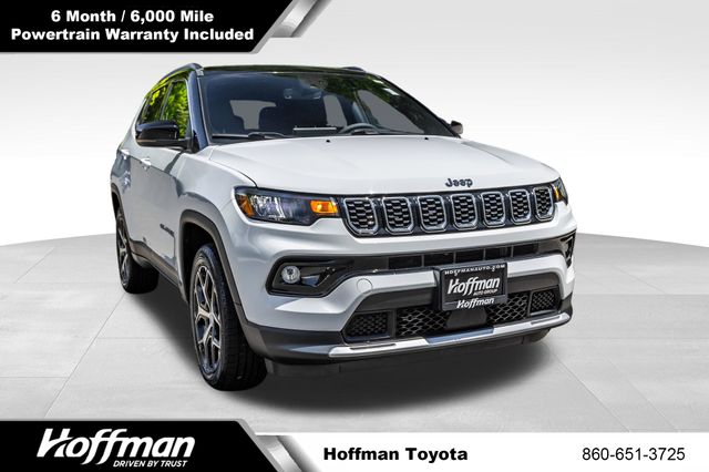 Bright White Clearcoat 2024 Jeep Compass SUV / Crossover Four-Wheel Drive 8-Speed Automatic