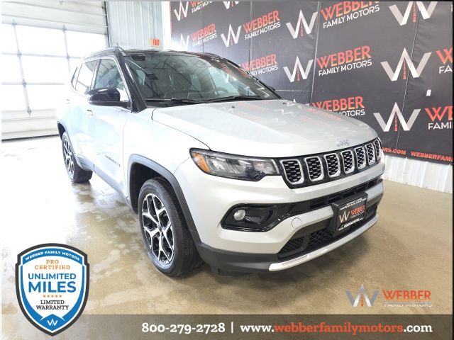 Silver Zynith Metallic Clearcoat 2025 Jeep Compass Limited 4WD SUV / Crossover Four-Wheel Drive 8-Speed Automatic