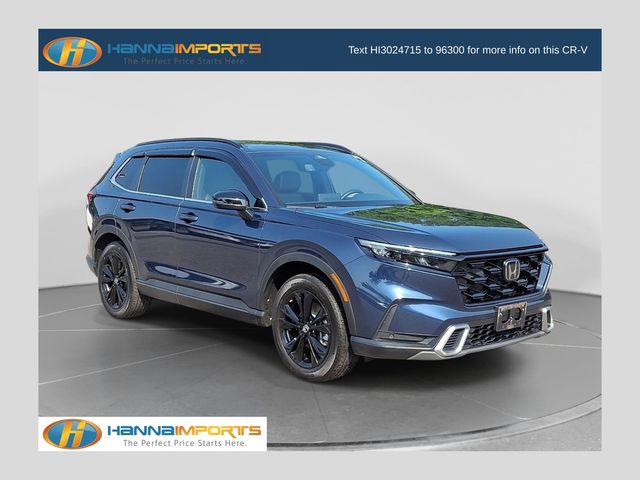 Canyon River Blue Metallic 2025 Honda CR-V Hybrid SUV / Crossover All-Wheel Drive Continuously Variable Transmission