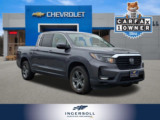Silver 2023 Honda Ridgeline Pickup Truck All-Wheel Drive 9-Speed Automatic