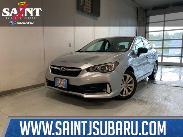 Ice Silver Metallic 2021 Subaru Impreza Sedan All-Wheel Drive Continuously Variable Transmission