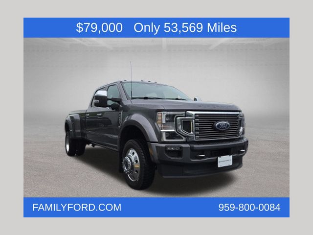 Gray Metallic 2022 Ford F-450 Super Duty Pickup Truck Four-Wheel Drive Automatic