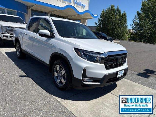 Platinum White 2026 Honda Ridgeline Pickup Truck All-Wheel Drive 9-Speed Automatic