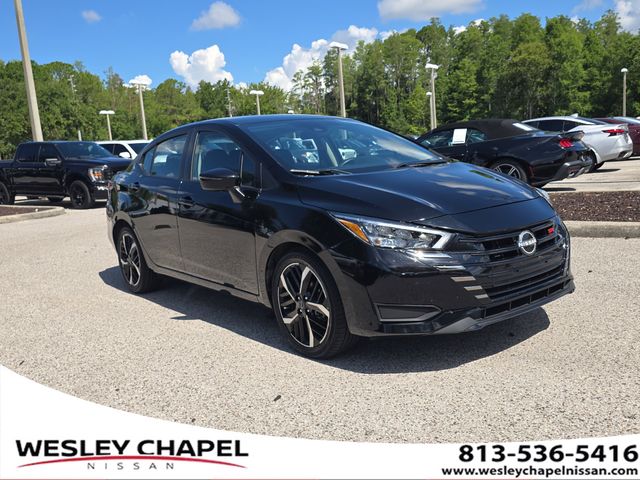 Super Black 2024 Nissan Versa SR FWD Sedan Front-Wheel Drive Continuously Variable Transmission